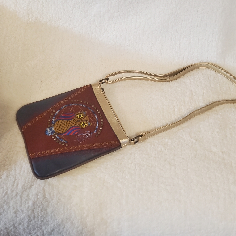 Leather Crossbody Owl Bag | LIKE NEW